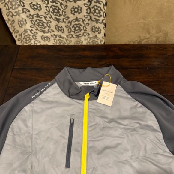 Peter Millar Men's Medium Gale Grey/Iron Merge Hybrid Jacket MSRP $245 - Picture 5 of 11
